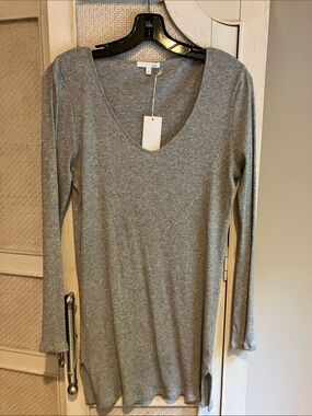 Skin Roma Ribbed Organic Cotton Sleepshirt NWT